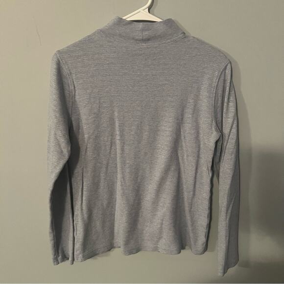 LOT of 2 Studio Works Mock Turtleneck Shirts Women's Size Small Blue Gray - Picture 7 of 9